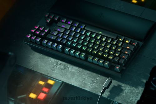 tuş takımı Razer Huntsman v2 sayısal anahtarsız - tıklamalı optik anahtar - bize siyah 44RV471