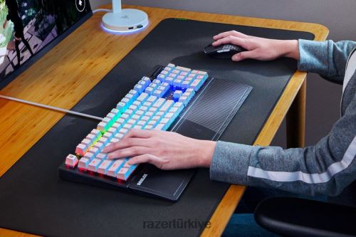 tuş takımı Razer blackwidow v3 - yeşil anahtar - abd - roblox edition beyaz 44RV459