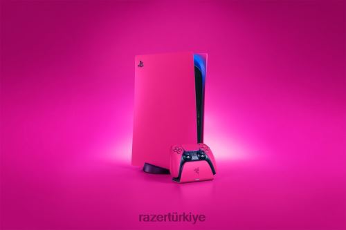 konsol Razer PS5 için hızlı şarj standı pembe 44RV4173