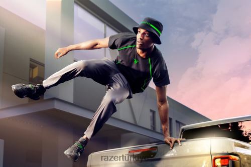 giyim Razer athleisure - içgüdü tişörtü tek renk 44RV4194