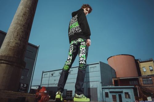 giyim Razer evisu daicock desenli havuç kesim kot pantolon #2017 tek renk 44RV4192
