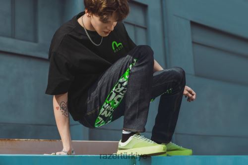 giyim Razer evisu daicock desenli havuç kesim kot pantolon #2017 tek renk 44RV4192